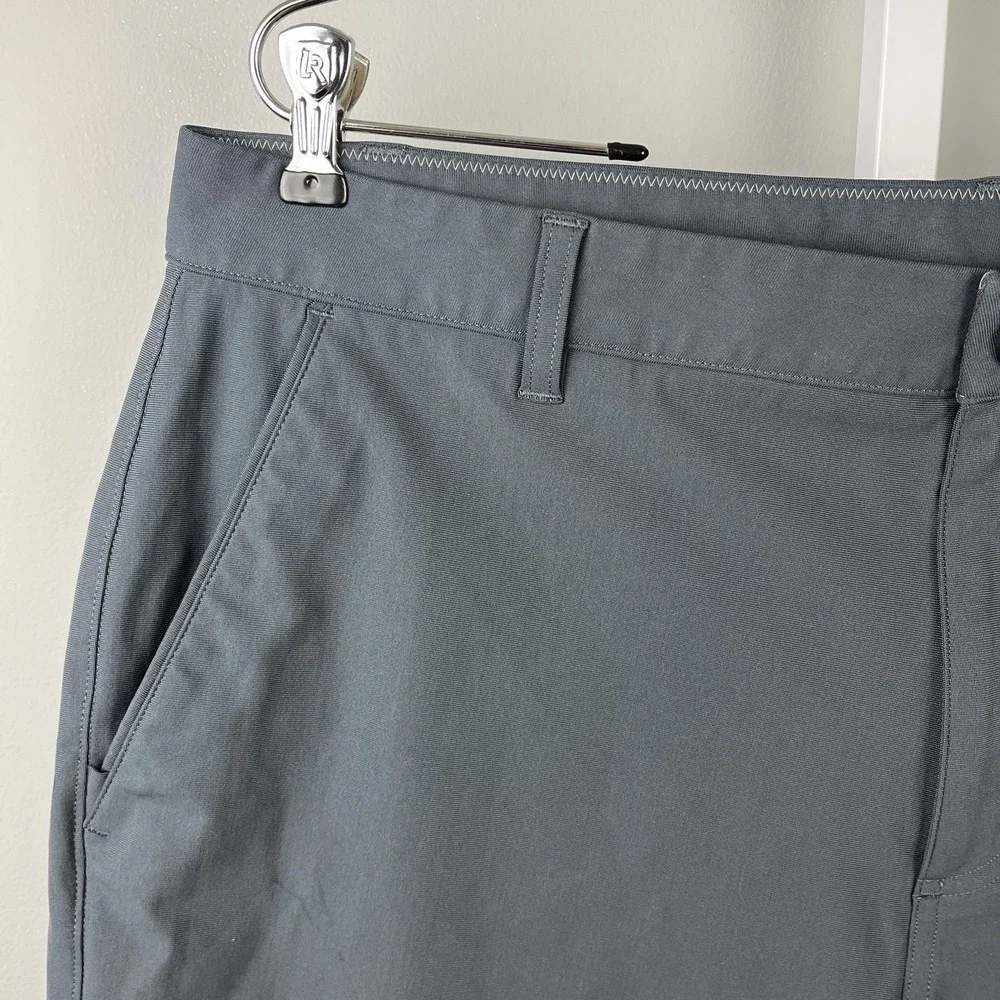 Vuori Meta Shorts Mens 36 Charcoal Gray Performance Chino Stretch Golf